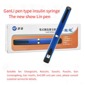 <span class=keywords><strong>Stylo</strong></span> <span class=keywords><strong>injecteur</strong></span> d'<span class=keywords><strong>insuline</strong></span> réutilisable pour usage corporel avec cartouche et boîte d'emballage en verre - Product Image 6