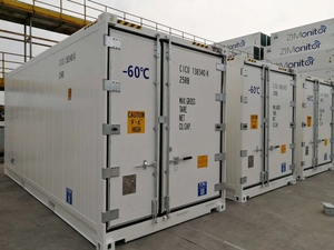 -60 ° ตู้คอนเทนเนอร์แช่แข็งแบบอัลตร้าโลว์เทมเพอเรเจอร์สำหรับขนส่งทางทะเล - Product Image 5