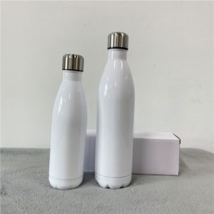 17Oz 25Oz 500Ml 750Ml Sports Double Walled White Diy Sublimation Blanks Cola Shape Stainless <b>Steel</b> Water <b>Bottle</b> - Product Image 3