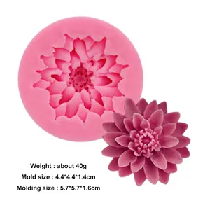 Rose Flower Fondant Silicone Mold Eco-Friendly Non-Stick 1 Piece DIY <strong>Sugar</strong> Craft <strong>Cake</strong> Clay <strong>Decoration</strong> - Product Image 4