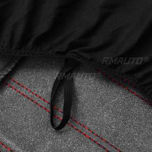 9 pièces, housses de sièges complètes pour voiture 5 places, en cuir PU, imperméables, housses de sièges avant + arrière, protection universelle - Product Image 6