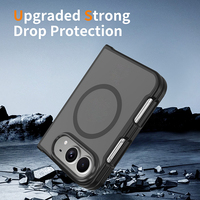 Coques de téléphone hybrides magnétiques en TPU mat translucide pour iPhone Fold, housses de téléphone mobiles givrées pour iPhone Duo