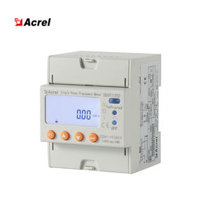 Acrel-Medidor de potencia <span class=keywords><strong>prepago</strong></span> de carril Din monofásico, pantalla LCD de recarga de <span class=keywords><strong>tarjeta</strong></span> RF Modbus, RS485, CA, 220V, 2 unidades - Product Image 2