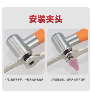 Haisi 095W Pneumatic Angle <b>Grinder</b> 12000 Rpm Professional Aluminum Alloy For General Purpose Grinding - Product Image 4