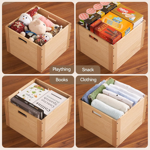 Cube/panier/bacs <span class=keywords><strong>de</strong></span> <span class=keywords><strong>rangement</strong></span> en <span class=keywords><strong>bois</strong></span> empilable organisateur modulaire système ouvert Cubby maison livres vêtements bureau bibliothèque placard étagères - Product Image 3