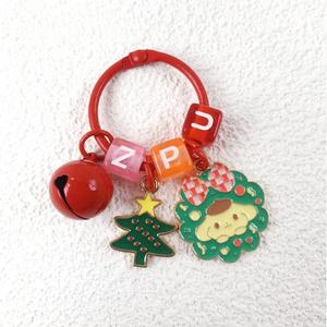 Llaveros Metálicos Personalizados de Navidad Estilo Vintage, Ligeros, Festivos, con Santa Claus y Muñeco de Nieve, Adornos para Bolsos, Combinables para Parejas - Product Image 6