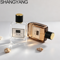 Nouvelle Bouteille de Parfum Vide Élégante de Luxe 50ML à Fond Épais avec Pompe à Sertir, Flacon de Parfum de Luxe pour Atomiseur Cosmétique