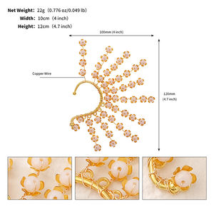 Moda sin perforación oreja brazalete joyería hecha a mano elegante oreja Clips adorno elegante mujer oreja abrazadera joyería - Product Image 6