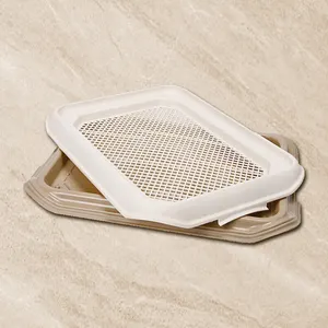 Grosir Baki Toilet Anjing Dalam Ruangan Plastik Potty Litter Training Pet Male Dog Pee Tray