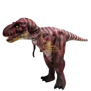 Life Size Animatronic High Quality Realistic Light Weight Dinosaur Walking T-REX Costume For Sale