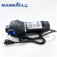 Pompe à diaphragme électrique CE certifiée Mambaflo FL 41 115V AC avec 3 ou 4 sorties, débit de 4,5 GPM et pression de 40 PSI pour camping-car, marine et