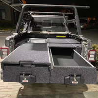 2022 ford Ranger Rapitor Système de tiroirs de voiture Off Road Van Cargo Storage Tiroir de lit de camion fonctionnel pour ramassage avec curseur de réfrigérateur