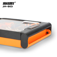 JAKEMY JM-8101 – Kit d'outils de précision portable en acier au chrome-vanadium avec tournevis à pointe courbée et pince à épiler manuelle pour téléphone portable