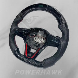 Volant en cuir LED sur mesure en carbone forgé pour VW Golf 6 7 7.5 8 MK6 MK7 MK8 Polo Passat Tiguan Jetta Scirocco Arteon - Product Image 2