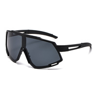 Lunettes de soleil de sport unisexes tendance, rectangulaires, surdimensionnées, avec verres colorés, protection UV400, anti-radiation, confortables pour le cyclisme en extérieur