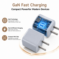 Charger Cepat Ringan Super Mini 30W PD QC PPS Tipe-C GaN Langsung dari Pabrik, Colokan EU untuk Laptop, Earphone, Perjalanan, Portabel