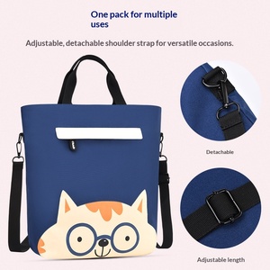 Sac de tutorat pour enfants du primaire et du collège, à porter à la main ou en bandoulière, respirant, imperméable, en nylon imprimé OGO - Product Image 3