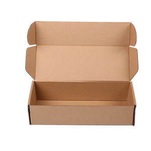 Environmental friendly custom logo kraft paper cardboard packaging transportation box clothing underwear wig packaging box