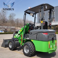 Caricatore Elettrico Industriale NIMBUS ad Alta Potenza con Sistema Idraulico a Risposta Rapida per Movimentazione Materiali in Cantiere