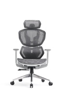 Chaise de jeu professionnelle à dossier haut avec support lombaire ergonomique, accoudoirs réglables, confort inclinable pour les longues sessions