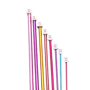 multicolor aluminium crochet hooks knitting needles convenient to use