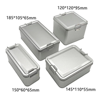 Boîte en métal OEM de qualité alimentaire pour tiramisu, emballage alimentaire avec fermeture, boîte personnalisée mate pour café, thé, biscuits, gâteaux, conteneur en métal