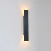 Lámpara de Pared Moderna AB, Diseño de Tira Larga, Aluminio y Acrílico, IP65 Impermeable, para Pasillo, Escalera, Pilar, Decoración de Fondo, AC85-265V