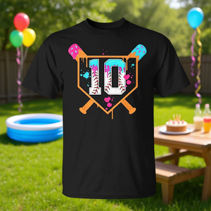 T-shirt Baseball 10Th Birthday Ice Cream Drip pour garçon de 10 ans - Product Image 3