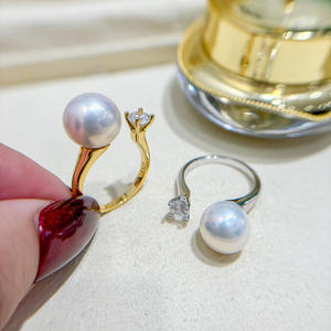 Support de bague en argent S925 WENCHI, accessoires DIY pour perles, perles rondes de 10 à 13 mm, bijoux fantaisie avec 11949 Chine - Product Image 2