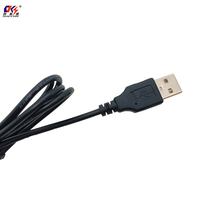 USB Typ A Stecker auf USB Typ A Stecker Verlängerungskabel Schwarz Anschlusskabel Anpassbare Länge Stromkabel für Laptops Tastaturen