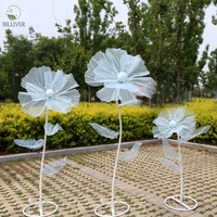Nouvelles fleurs artificielles géantes de style moderne, faites à la main en EVA et PE, grandes fleurs de pavot en soie pour la décoration de mariage, de fête ou de magasin