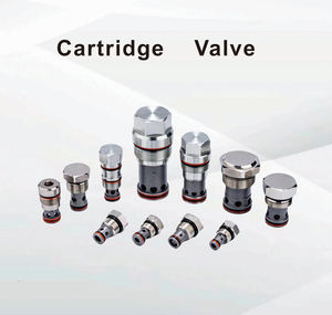 Válvula de cartucho de fluido de aceite hidráulico atornillable tipo Válvula de resorte pilotada normalmente cerrada de 2 posiciones operada por solenoide de 2 vías y 2 vías - Product Image 5