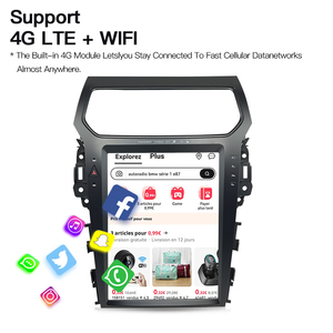 Đầu màn hình ô tô Android 14 STWEI cho Ford Explorer 2011-2019, kích thước 12.1 inch, kiểu Tesla, tích hợp đa phương tiện, hỗ trợ Carplay, DSP, GPS, Navi, 4G - Product Image 5