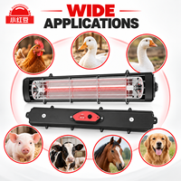 Nouvelle Lampe Chauffante Infrarouge Économique en Fibre de Carbone et Aluminium 350MM pour l'Élevage de Porcelets et de Poulets en Ferme