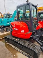 Excavatrice d'occasion Kubota 5,5 tonnes d'origine japonaise Kubota U55-4 en vente, faible nombre d'heures de travail, mini-pelle d'occasion Kubota U55