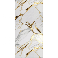 Panel de PVC con Recubrimiento UV, Diseño Floral Clásico, Impermeable, con Acabado Brillante, para Uso Doméstico y Comercial