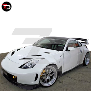 Bộ body kit kiểu dáng rộng AMS, lắp vừa khít, bao gồm cản trước, ốp vè bánh xe trước, khuếch tán sau, cánh gió cốp sau, ốp sườn xe dành cho 350Z <span class=keywords><strong>Z33</strong></span> - Product Image 1