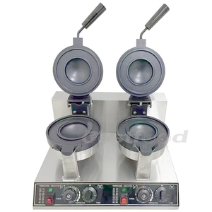 Máquina de hamburguesas UFO con revestimiento antiadherente, máquina de prensa Panini de Gelato de placas dobles - Product Image 1