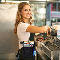 Tas Pinggang untuk Pelayan Restoran, Tas Selempang Wanita, Sabuk Apron dengan Kantong Alat yang Dapat Disesuaikan untuk Pelayan Restoran