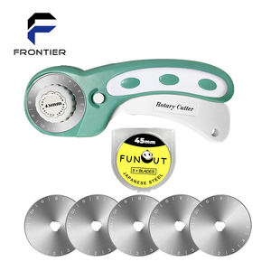 Juego de cortador <span class=keywords><strong>rotativo</strong></span> verde de 45mm, 5 cuchillas de repuesto para cortador <span class=keywords><strong>rotativo</strong></span> <span class=keywords><strong>Olfa</strong></span> de 45mm - Product Image 1