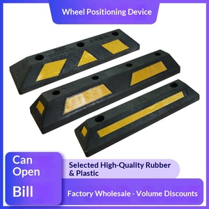 Fermaruota per Garage OLIVER, Limitatore di Parcheggio in Gomma e Plastica, Blocco di Retromarcia per Auto - Product Image 5
