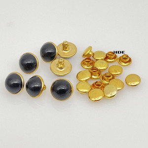 Remaches de Perlas Semicirculares, Tubos Acrílicos Blancos Brillantes con Pedrería <span class=keywords><strong>para</strong></span> Decoración de Bolsos y Ropa DIY - Product Image 3
