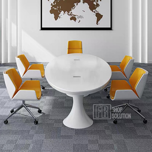Último diseño Oval forma moderna, muebles <span class=keywords><strong>de</strong></span> oficina, reunión <span class=keywords><strong>de</strong></span> <span class=keywords><strong>la</strong></span> conferencia <span class=keywords><strong>de</strong></span> mesa para sala <span class=keywords><strong>de</strong></span> juntas - Product Image 2