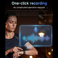 Bracelet intelligent en gros sans écran avec bracelet en silicone et nylon, enregistreur vocal IA pour réunions, moniteur de fréquence cardiaque et de sommeil, suivi d'activité physique