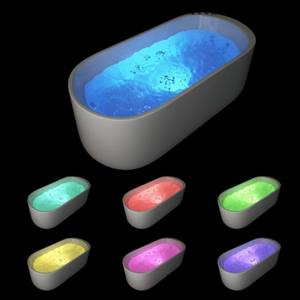 Baignoire spa moderne blanche en acrylique Bain tourbillon autoportant avec massage au jet d'eau pour deux personnes pour hôtels - Product Image 5