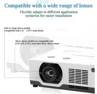 Vente flash - Projecteur intelligent portable Android 11 avec laser HD intégré 3D, prêt pour la 4K, 5500 lumens, idéal pour les réunions d'affaires et l'éducation