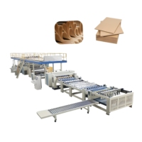 Línea de Producción de Cajas de Cartón Corrugado, Máquina Automática para Fabricación de Cartón de 3, 5 y 7 Capas