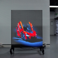 Pantalla Holográfica LED para Publicidad en Ferias Comerciales, Pantalla Holográfica 3D Transparente Invisible, Máquina de Publicidad Móvil