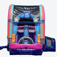 Combo de Juegos Inflables FUN BOUNCE JukeBox - Comercial, para Exteriores, de PVC