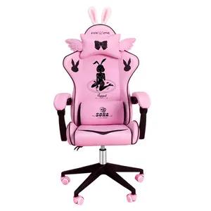 JX1037 الساخن اليابان الفلبين 2022 جديد فتاة ألعاب كمبيوتر الكراسي أرخص الربط مسند ذراع sillas الوردي كرسي ألعاب الفيديو آذان الأرنب